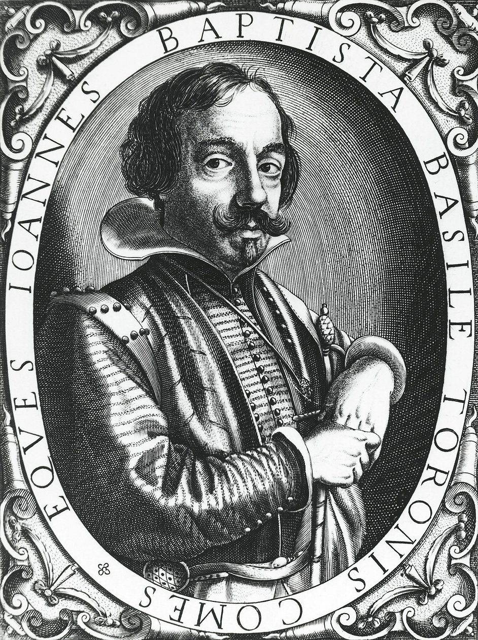 Giambattista Basile (1566-1632) napolilainen runoilija, välittäjä ja satujen kerääjä. tekijältä Unknown artist
