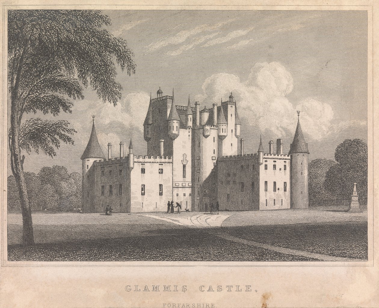 Glamis Castle, Forfarshire; sivu 9 (Kakkonen osa) tekijältä Unknown artist