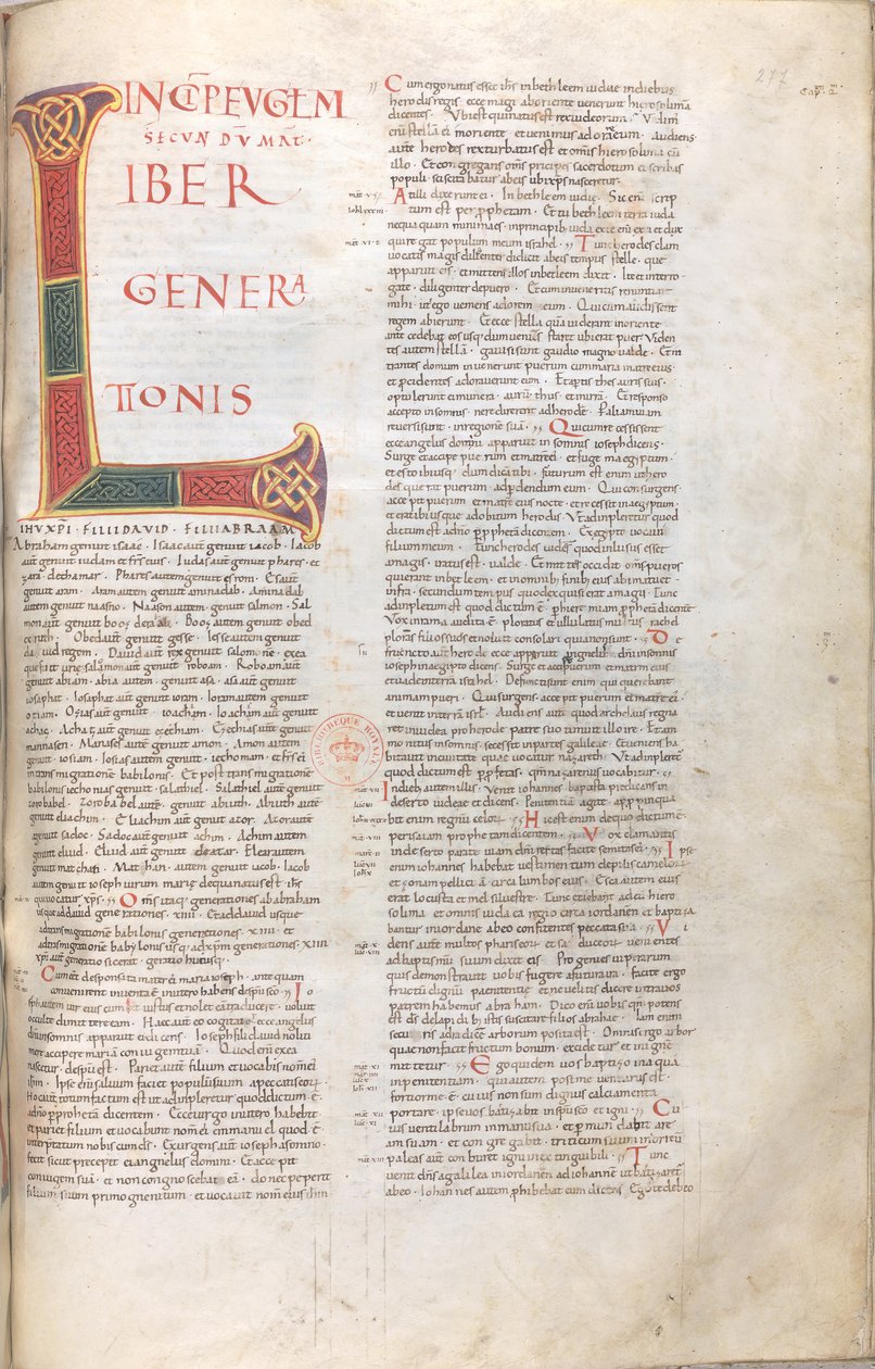 Matteuksen evankeliumi: Matteuksen evankeliumi: Liber Generationis (Jeesuksen sukututkimus). tekijältä Unknown artist