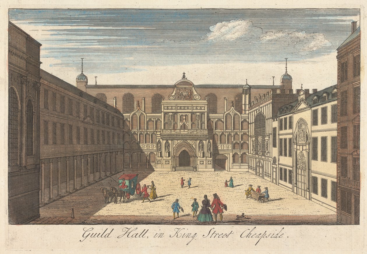 Guild Hall King Streetillä, Cheapsidessa tekijältä Unknown artist