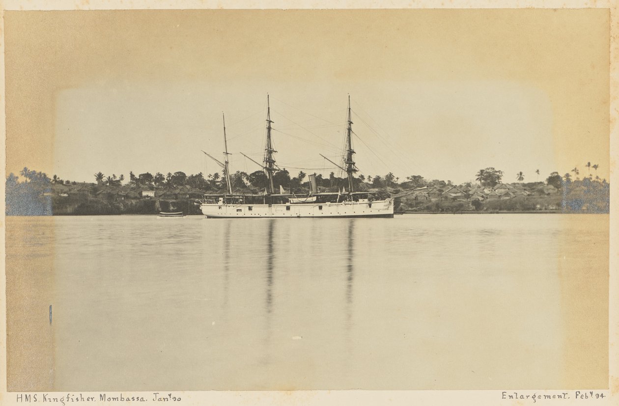 HMS Kingfisher. Mombassa. tekijältä Unknown artist
