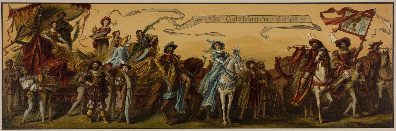 Hans Makarts kulkue kaupungin Wien tekijältä Unknown artist
