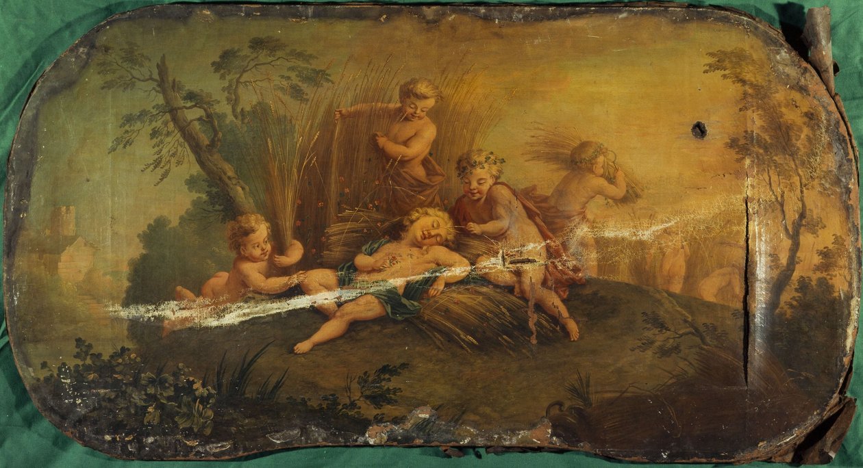 Sadonkorjuu tai kesä, 1701-1800 (öljy kankaalle). tekijältä Unknown artist