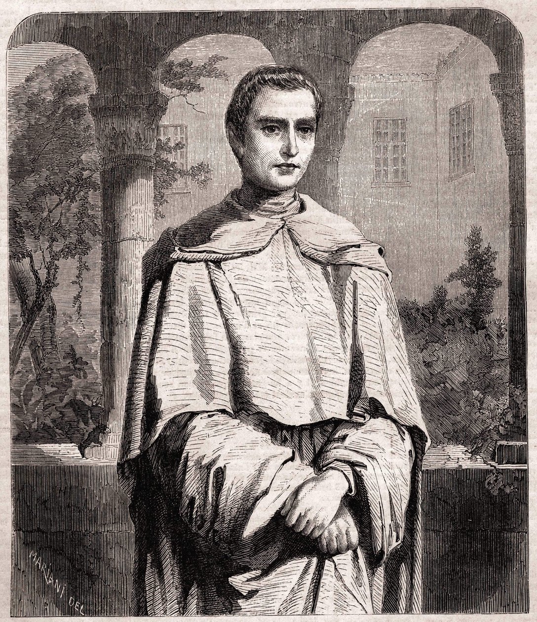 Henri Lacordaire. Ranskalainen pappi ja dominikaaninen 1802-1861. tekijältä Unknown artist