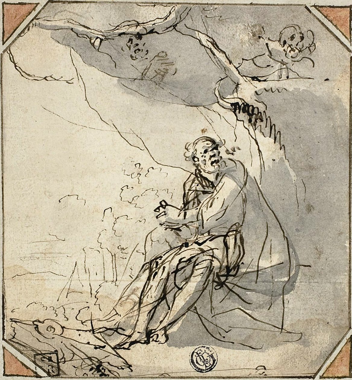 Erakkopyhimys luolassa tekijältä Unknown artist