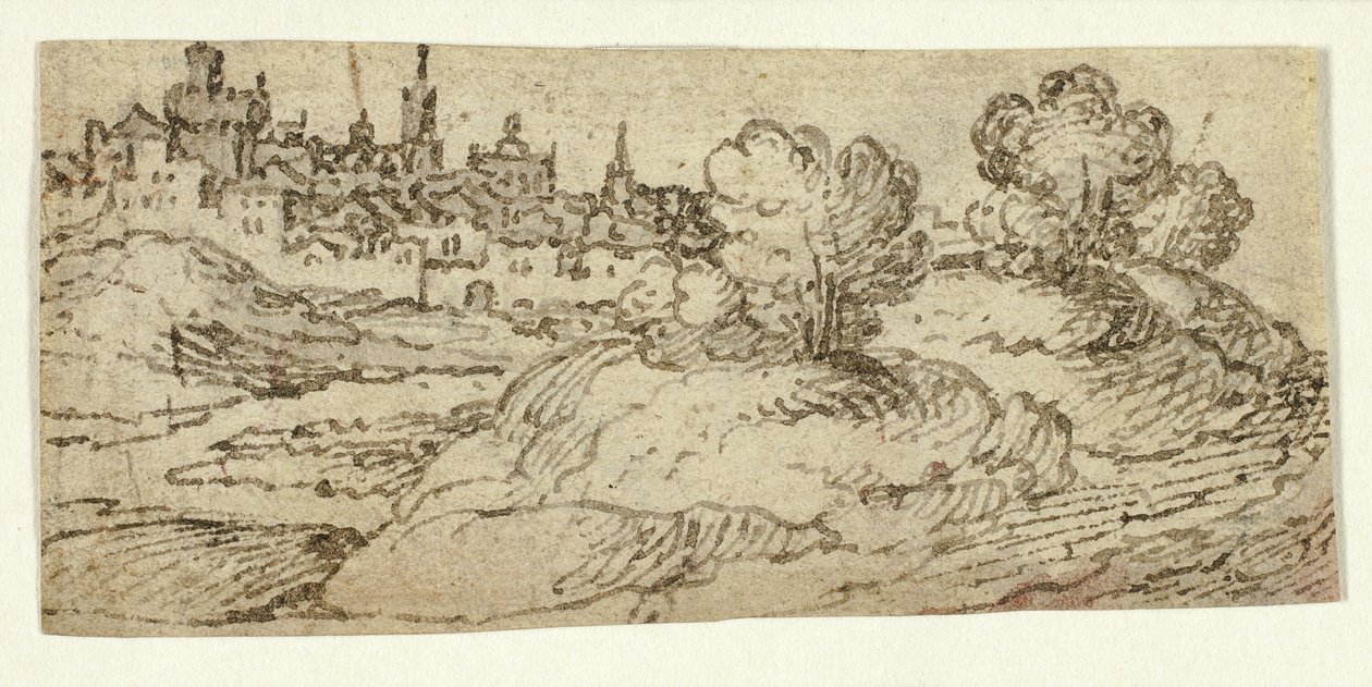 Hill Town puita etualalla tekijältä Unknown artist