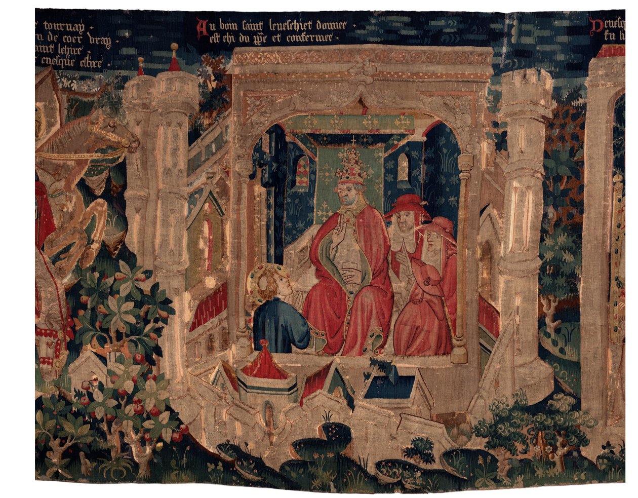 Saint Piatin ja Saint Eleuthèren historia, kohtaus 9 Saint-Éleuthère vahvistetaan Tournain piispaksi (Au boin saint l