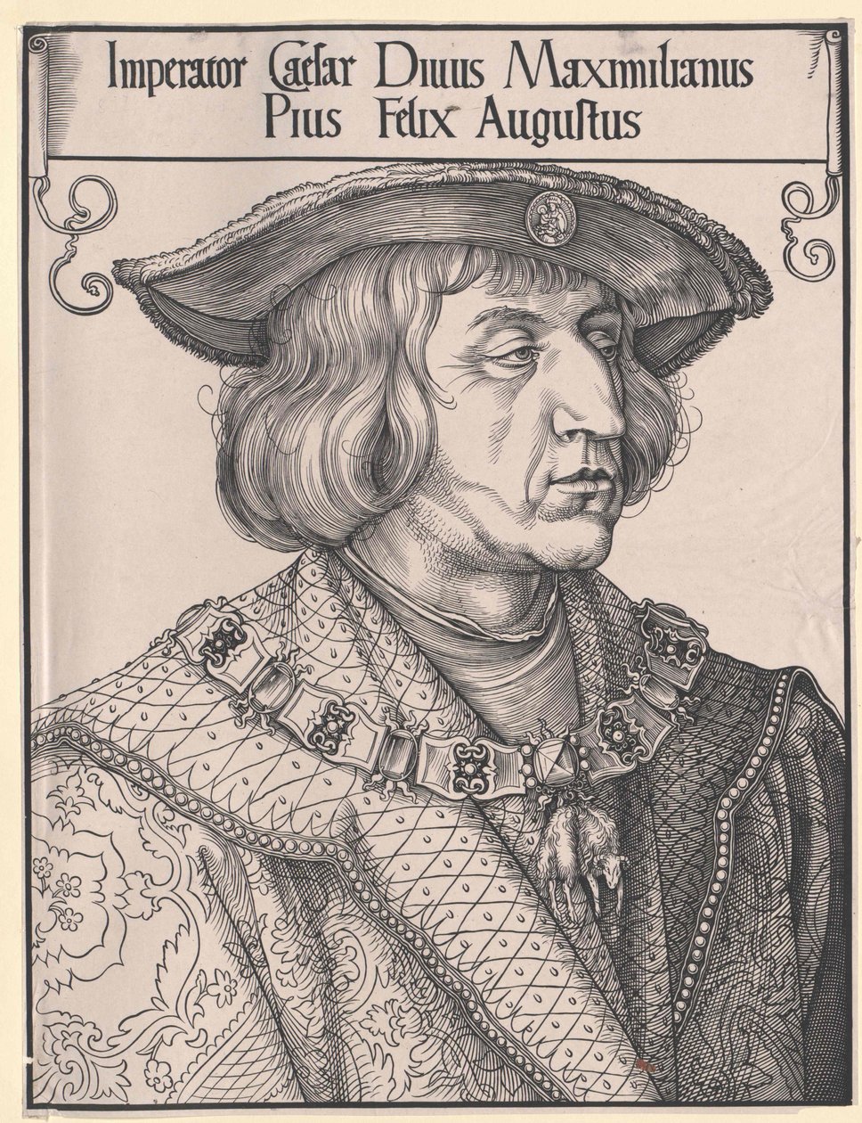 Pyhän Rooman keisari Maximilian I (tulosta) tekijältä Unknown artist
