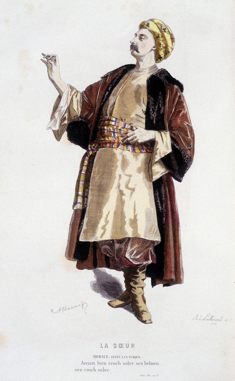 Horatius elokuvassa ""sisar" (Jean de Routrou vuonna 1647), Edouard Fournierin ""ranskalaisessa teatterissa 1500- ja 1700-luvuilla ennen Molierea". tekijältä Unknown artist