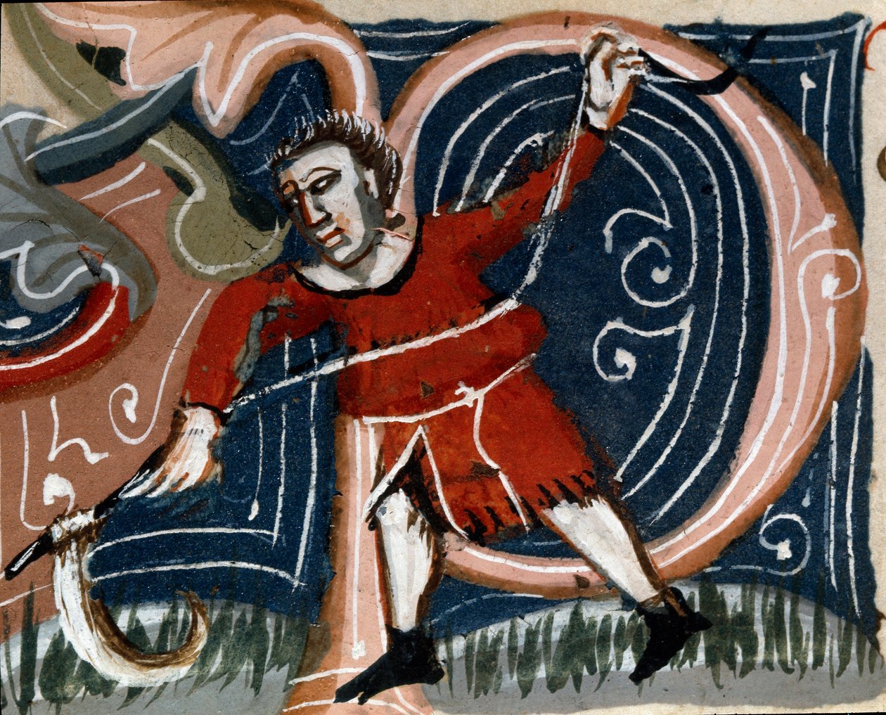Puutarhanhoito: yrttien niitto. Yksityiskohta. Käsikirjoitussivu (MS.s.vi) Pietro de Crescenzin (Crescent Stone tai Crescens Stone) "" Agrarian Treat "" (1233-1320) 1300-luvun Cesena, Biblioteca Malatestiana tekijältä Unknown artist