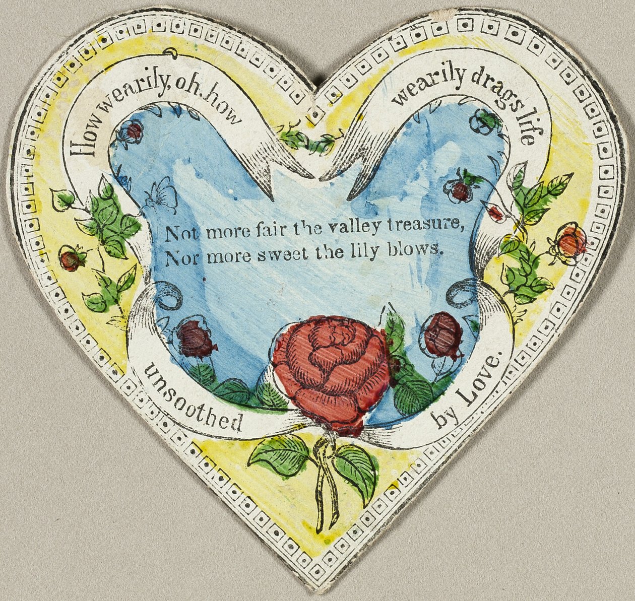 Kuinka väsyneesti, oi, kuinka väsyneesti elämä vetää (valentine) tekijältä Unknown artist