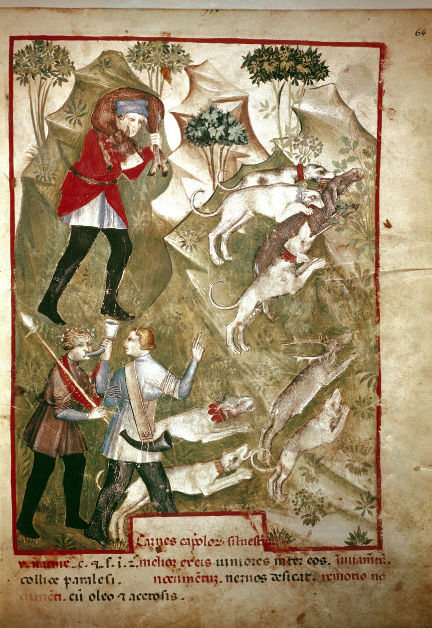 Metsästys (Pienoismalli, 1300-luku) tekijältä Unknown artist
