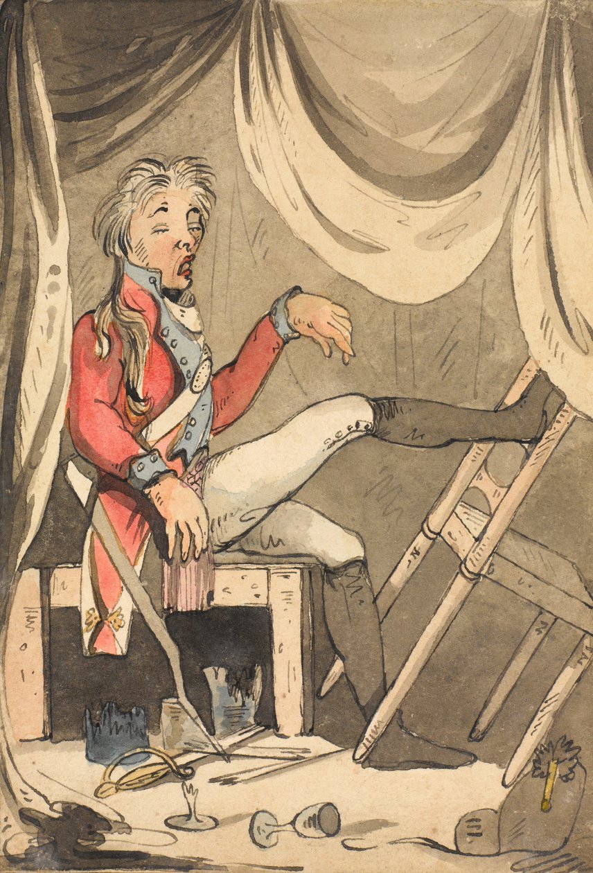 ?Jos joku sanoo, että olen humalassa vartiossa - saatanko mukautua hänelle potkulla? hitto?, 1796 tekijältä Unknown