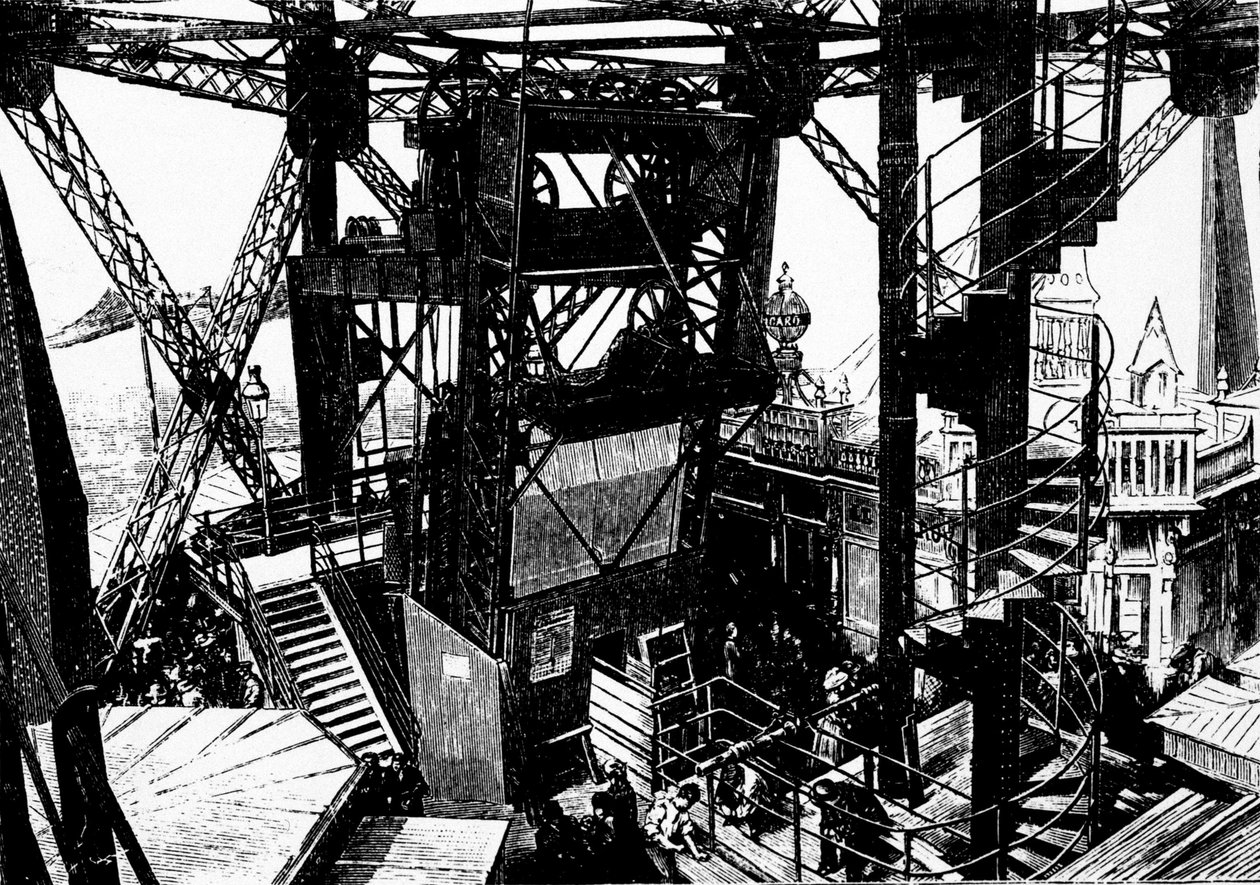 Kuva Eiffel-tornin rakentamisesta. tekijältä Unknown artist