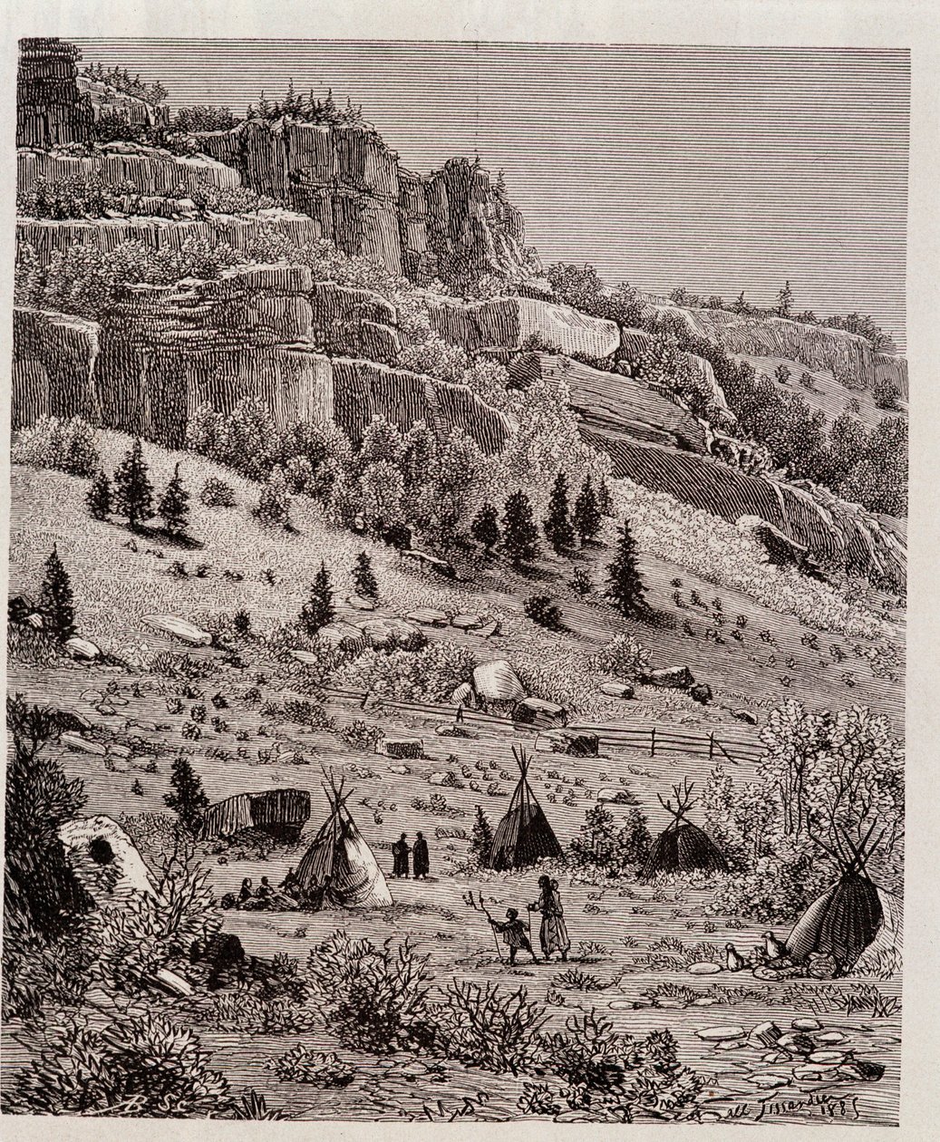 Intiaanileiri Kaibab Forestissa, USA:ssa - Tour du Mondessa tekijältä Unknown artist