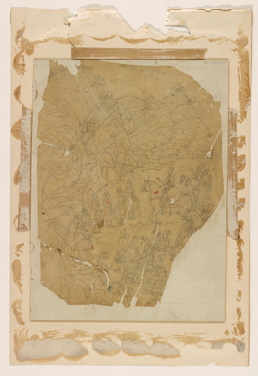 Intialainen käsikirjoitus; Mughal, 1600-luku tekijältä Unknown artist