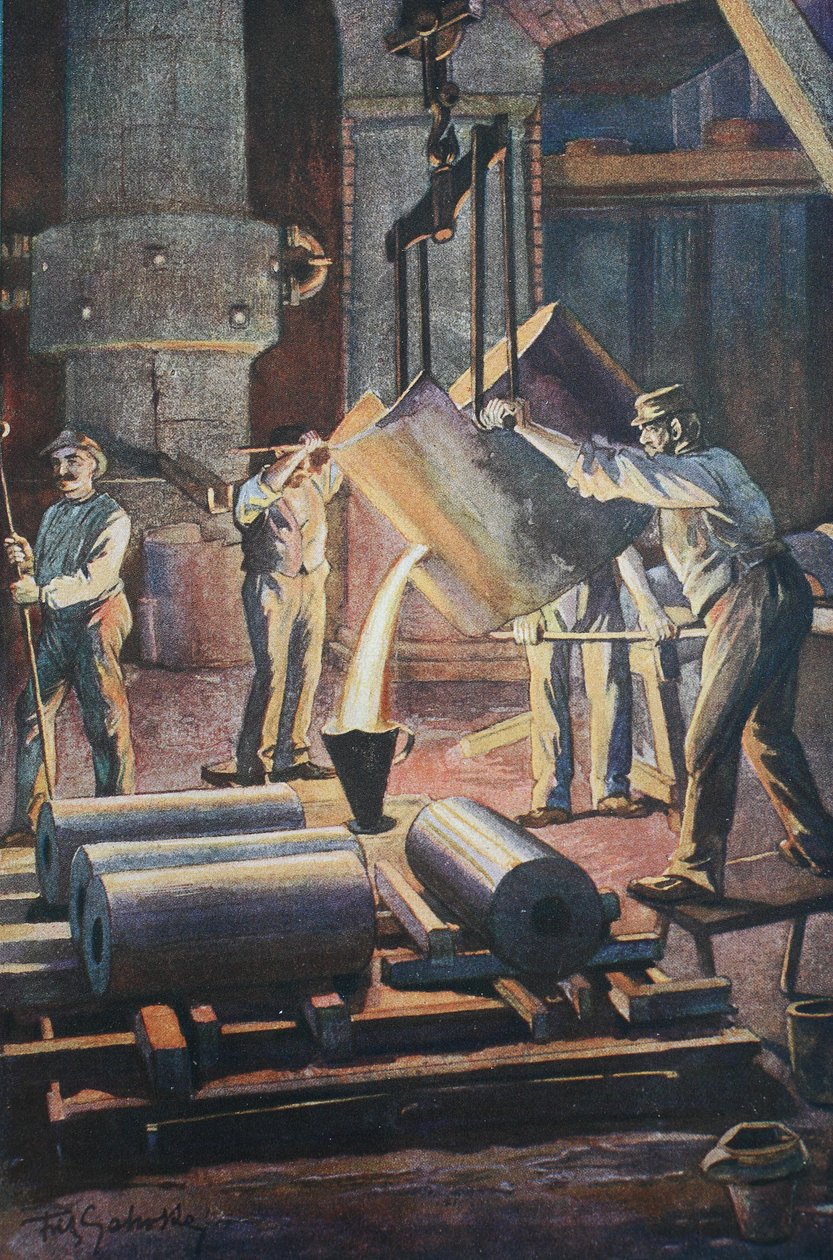 Rautavalimo, valimotalo, sulan raudan muottivalu tekijältä Unknown artist
