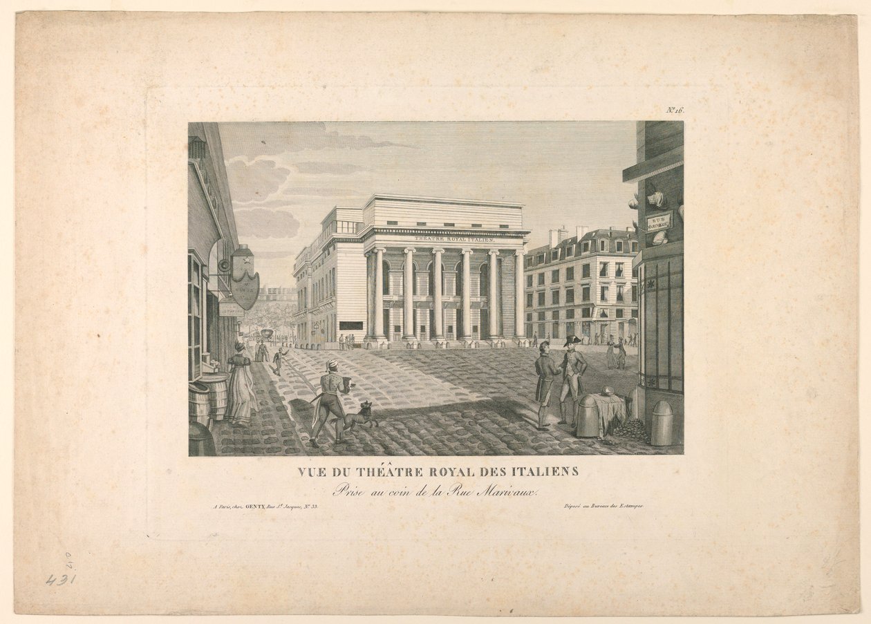 Italian teatteri, Pariisi tekijältä Unknown artist
