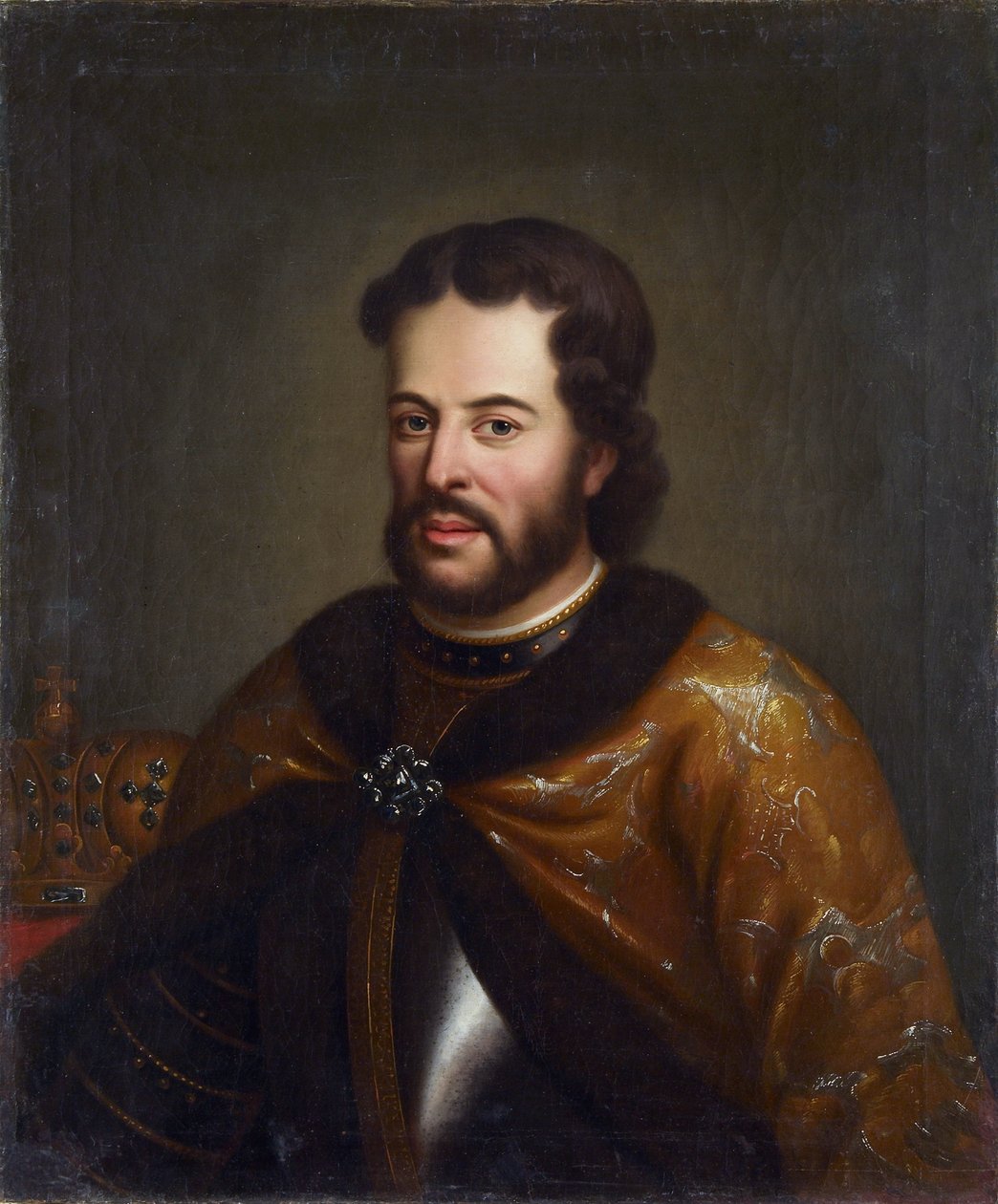 Ivan V - (le tsar tres paisible) - Tsaari Ivan V Aleksejevitšin (1666-1696), Anonyymi muotokuva. Öljy kankaalle, 1700-luvun toinen puolisko, Valtion arkkitehtuurin, historian ja taiteen museo, Vladimir tekijältä Unknown artist