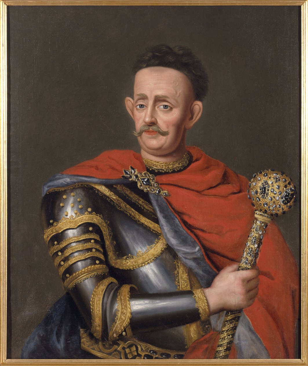 Jan Kazimierz Sapieha, Lituanien suurhetmani - Jan Kazimierz Sapieha nuorempi (1637-1720), Liettuan suurhetmani, Anonyymi. Öljy kankaalle. Mitat: 88x73,5 cm. Tukholman kansallismuseo tekijältä Unknown artist