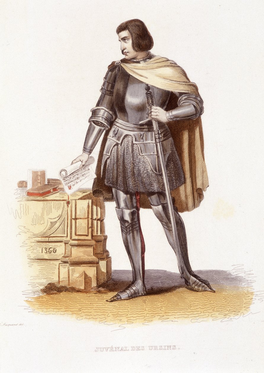 Jean Juvenal (tai Jouvenel) des Ursins (1360 - 1431), ranskalainen tuomari - kirjassa "Le Plutarque francais" toim. Mennechet tekijältä Unknown artist