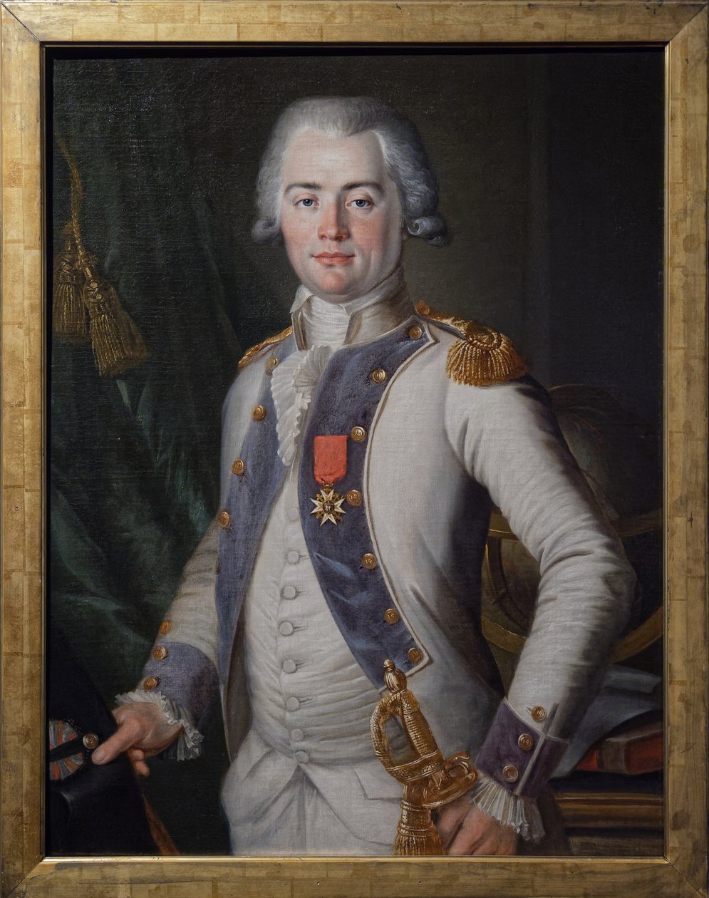 Jean Louis de Lostanges, jalkaväen kapteeni, n. 1789-1791 (öljy kankaalle) tekijältä Unknown artist