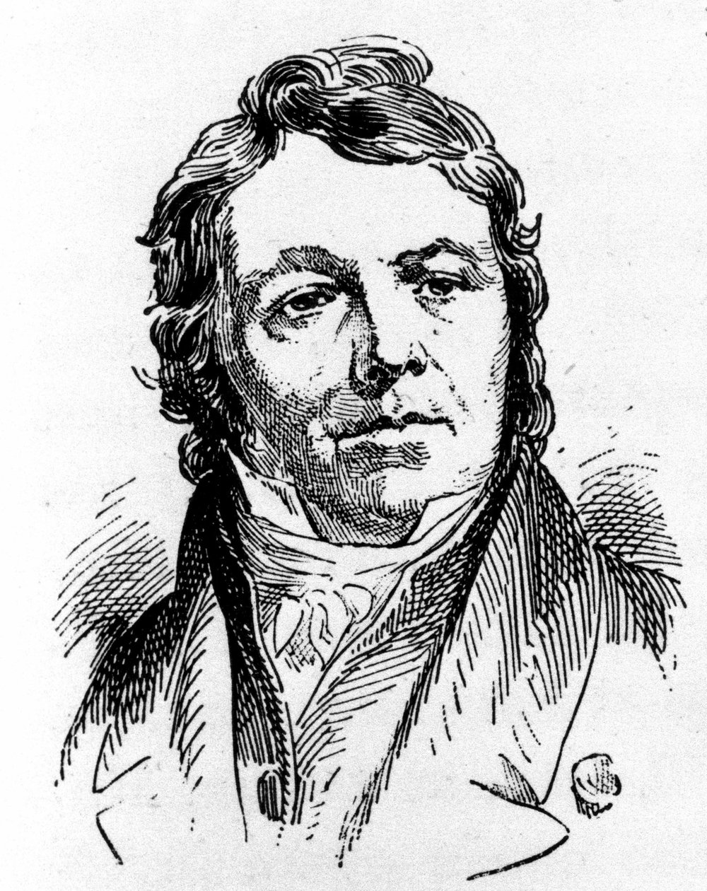 Jean Nepomucene (Jean-Nepomucene) Hummel (Johann Nepomuk Hummel) (1778-1837). Itävaltalainen pianisti ja säveltäjä. tekijältä Unknown artist