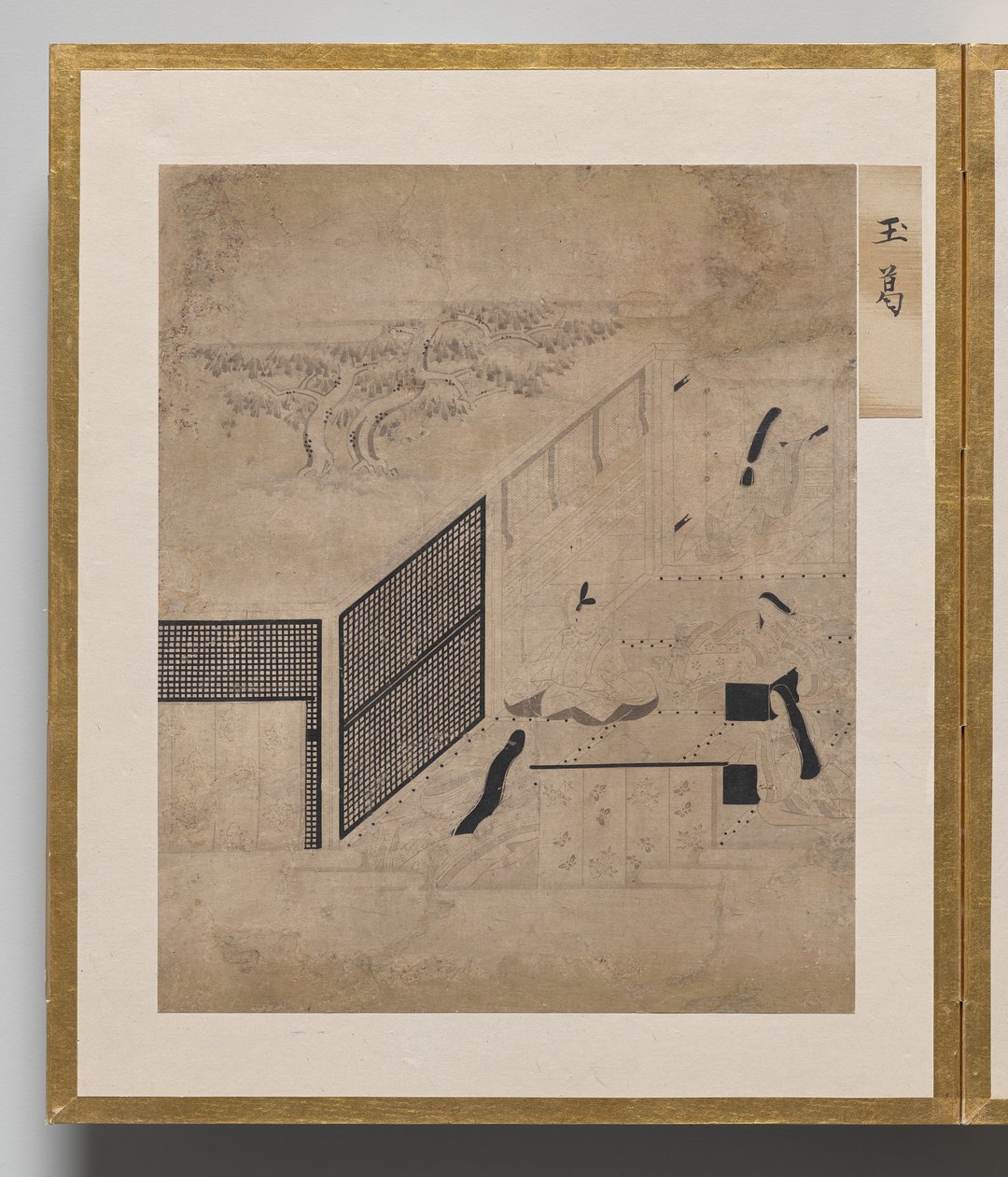 Jalokivikoristettu chaplet Album of Illustrations for the Tale of Genji tekijältä Unknown artist
