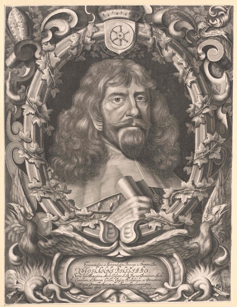 Johann Philipp von Schoenborn (painettu) tekijältä Unknown artist