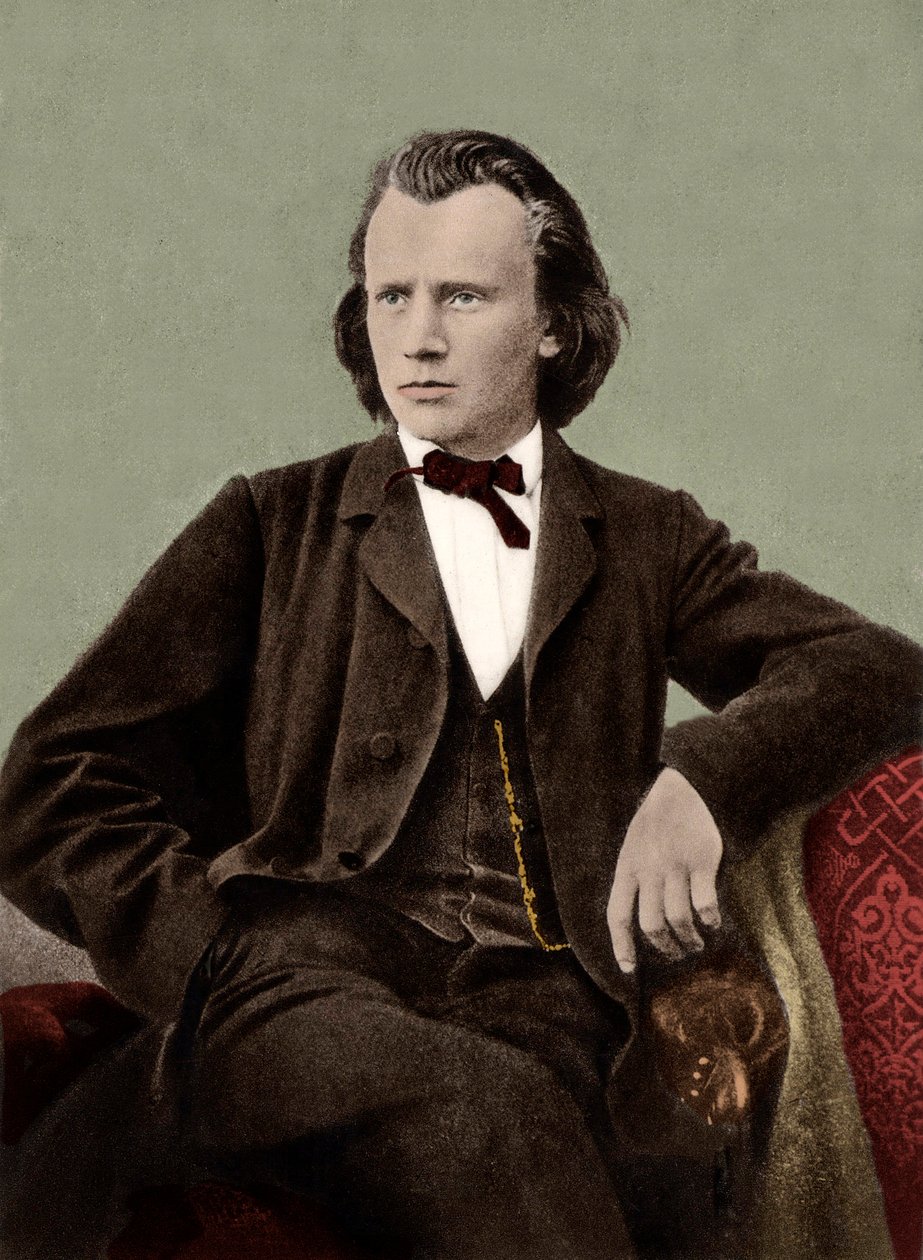 Johannes Brahms (1833-1897) saksalainen säveltäjä - tekijältä Unknown artist