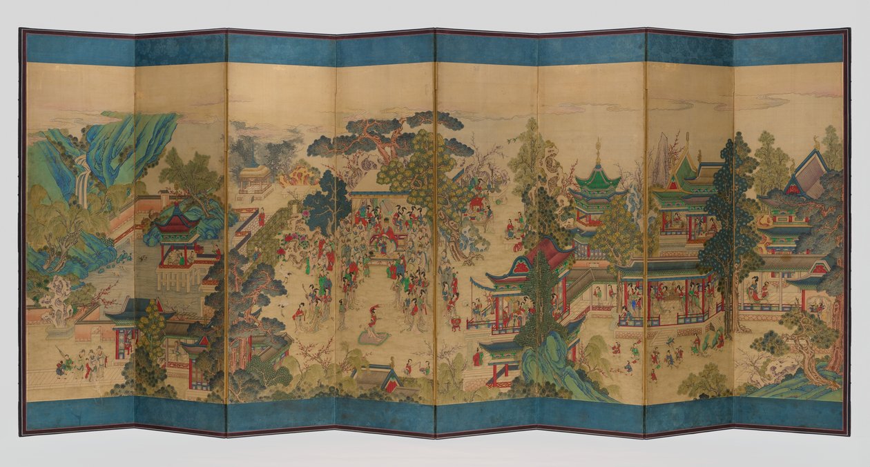 Guo Ziyin iloinen juhlaillallinen (곽분양행락도) tekijältä Unknown artist