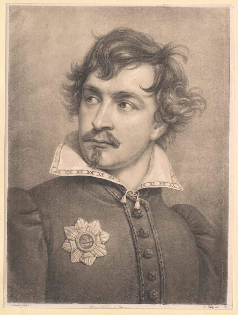 Baijerin kuningas Ludvig I (painatus) tekijältä Unknown artist