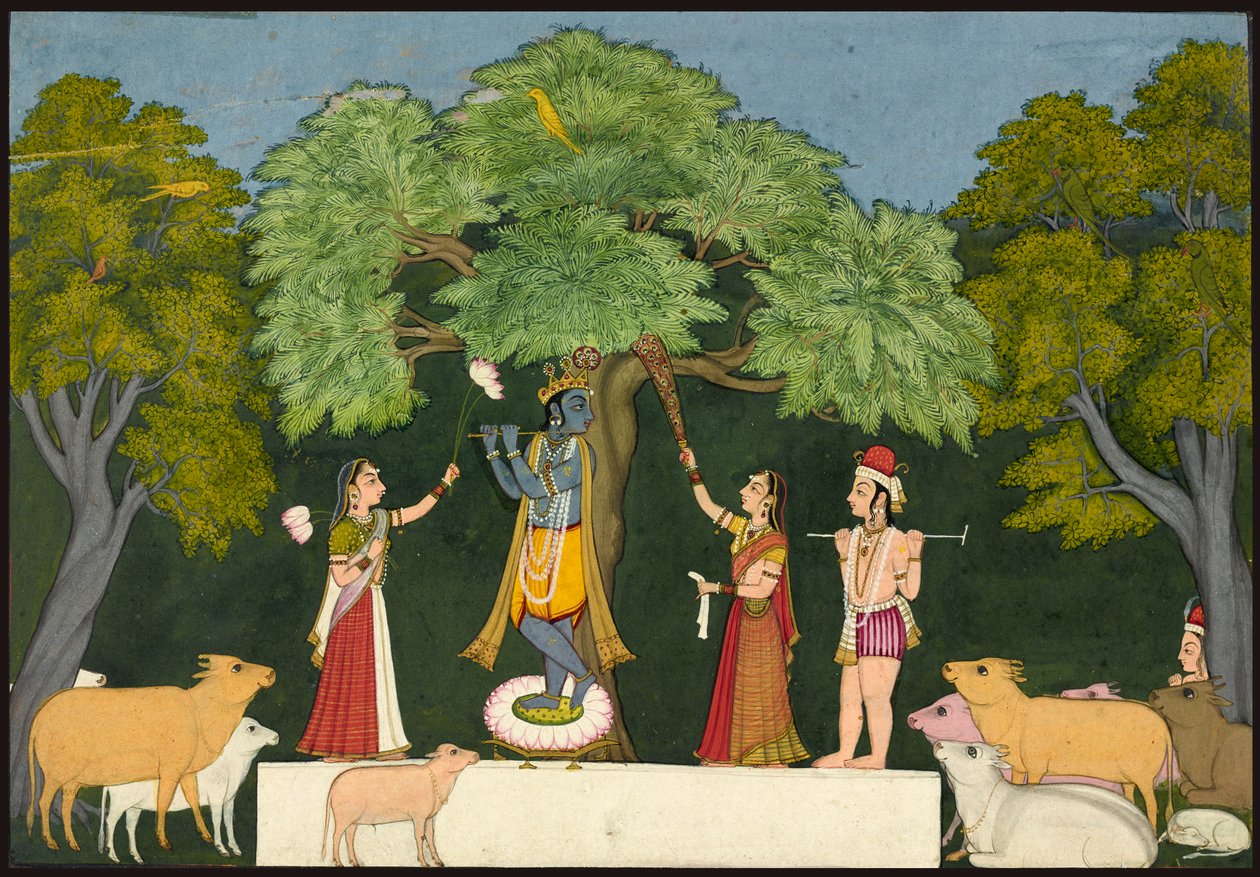Krishna viihdyttää tovereitaan tekijältä Unknown artist