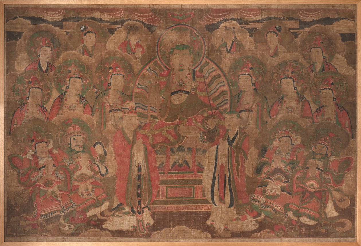 Ksitigarbha Bodhisattva kokouksen kanssa tekijältä Unknown artist