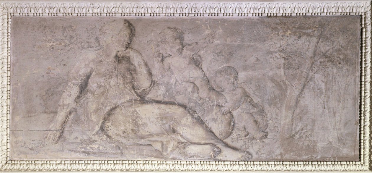 La Géographie, amours et sphère terrestre, vuosina 1775-1785 (öljy puulle). tekijältä Unknown artist