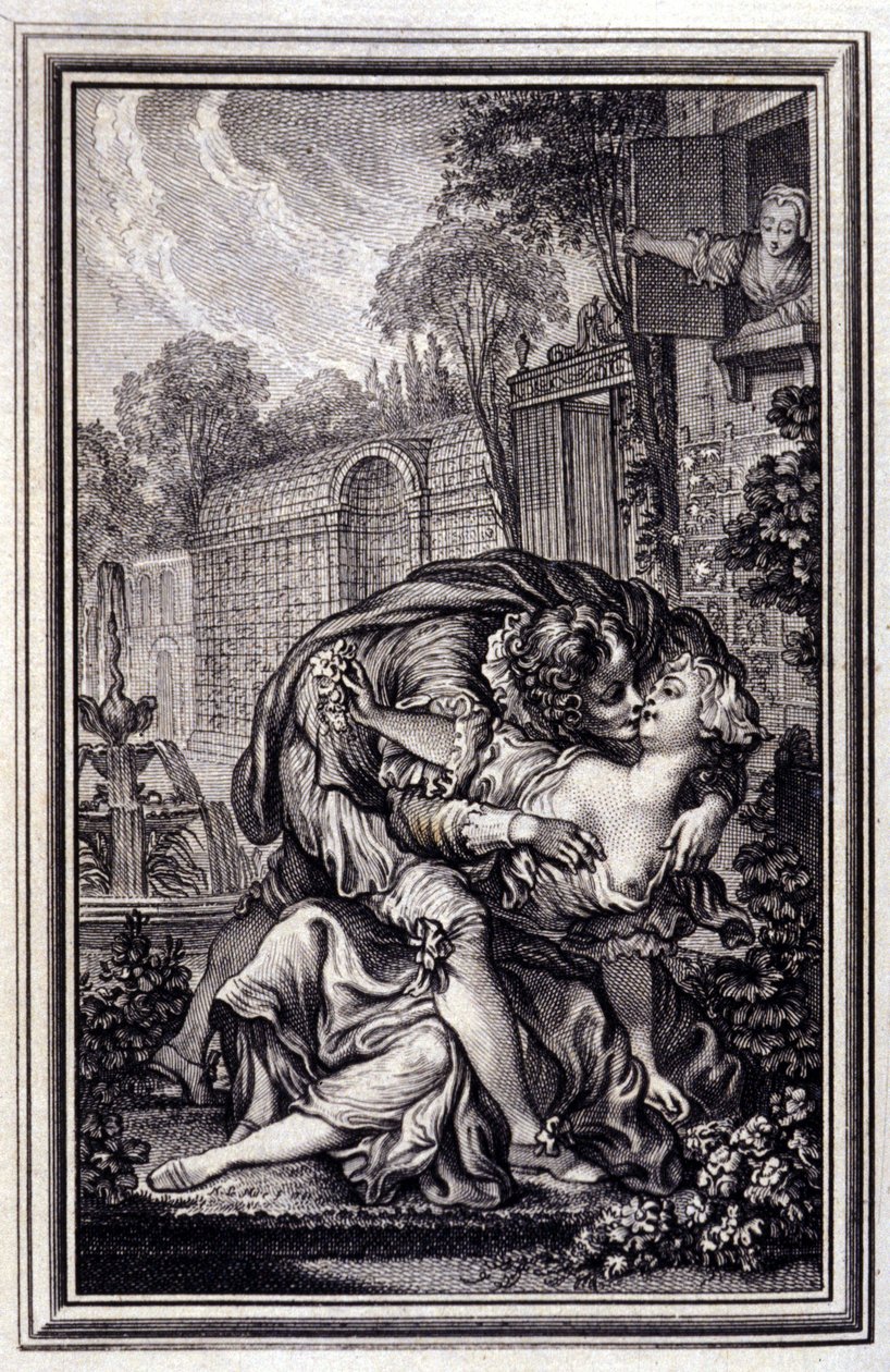 La palvelija oikeutettu - Jean La Fontainen "" Tarinoita ja novelleja säkeissä" -osassa. 1762. tekijältä Unknown artist