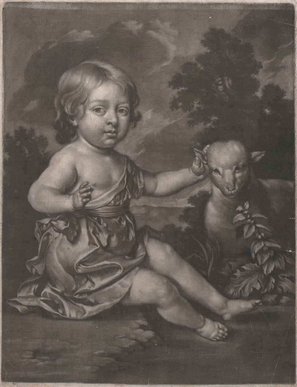 Lady (lapsi lampaan kanssa) tekijältä Unknown artist