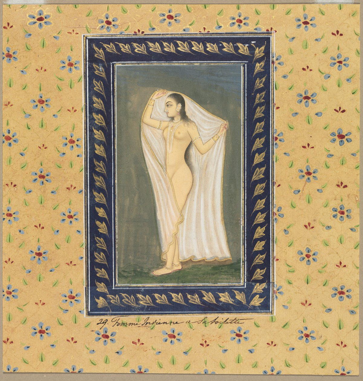 Nainen kylvyn jälkeen tekijältä Unknown artist
