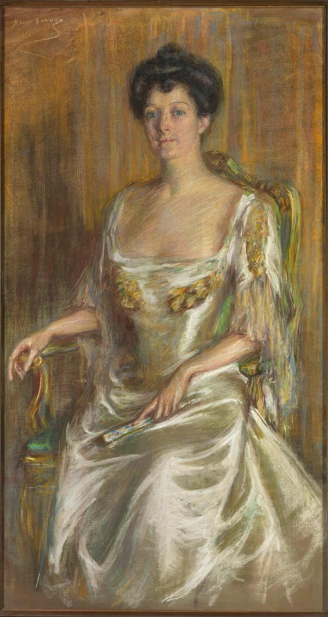 Nainen tuulettimen kanssa tekijältä Unknown artist