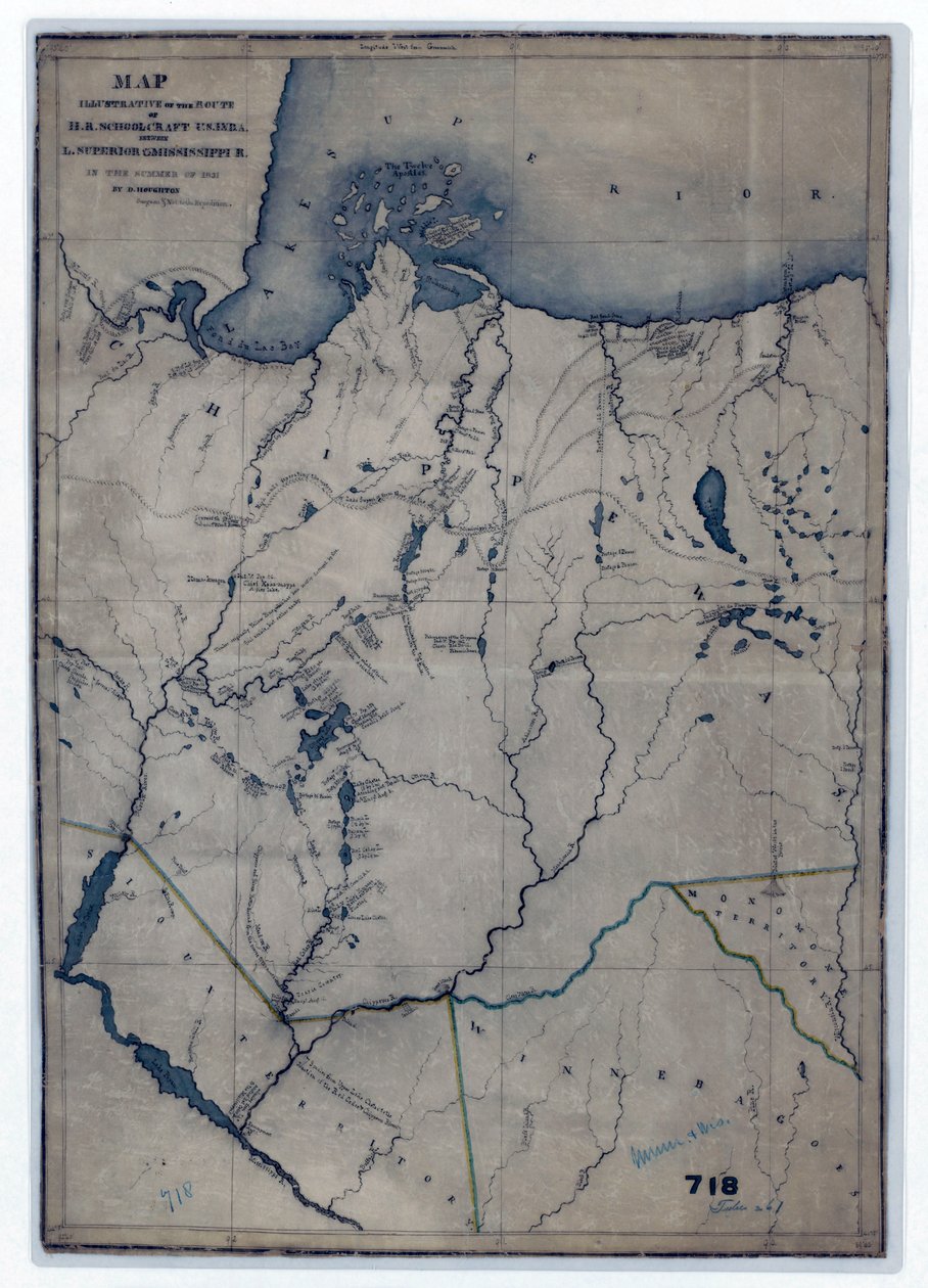 Superior-järvi ja Mississippi tekijältä Unknown artist