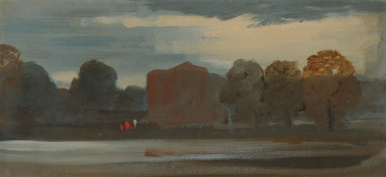 Maisema järven kanssa tekijältä Unknown artist