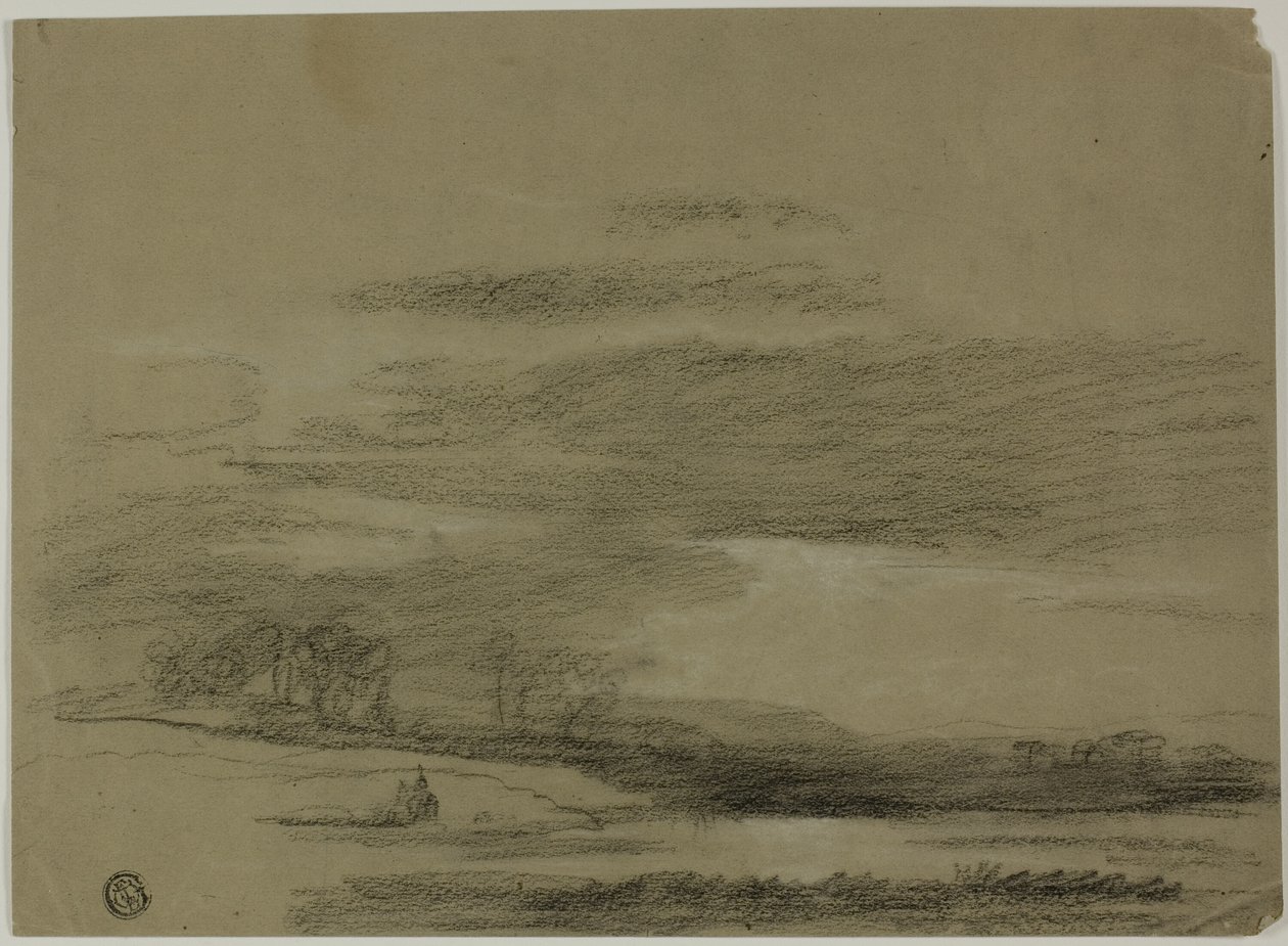 Paisatge amb el sol trencant els núvols finlandès tekijältä Unknown artist