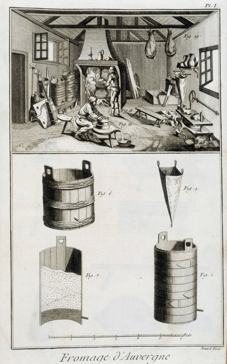 Auvergne-juuston valmistus - Diderot et d