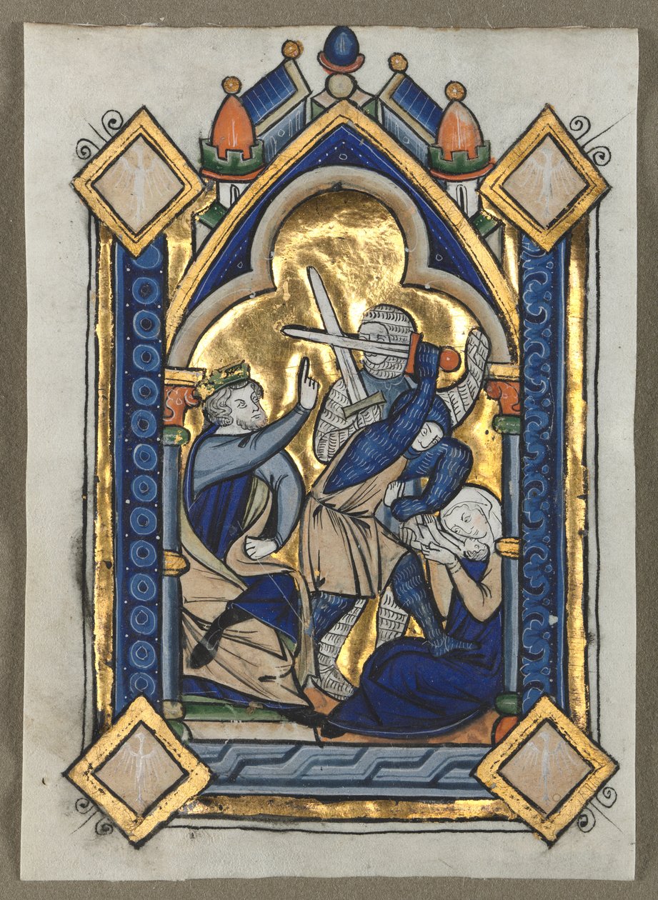 Psalterista leikattu lehti: viattomien verilöyly tekijältä Unknown artist