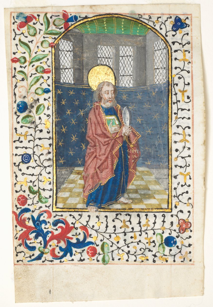 Lehti tuntikirjasta: St. Bartholomew tekijältä Unknown artist