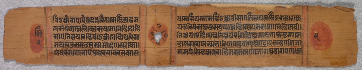 Lehti jainin käsikirjoituksesta: Kalpa-sutra tekijältä Unknown artist