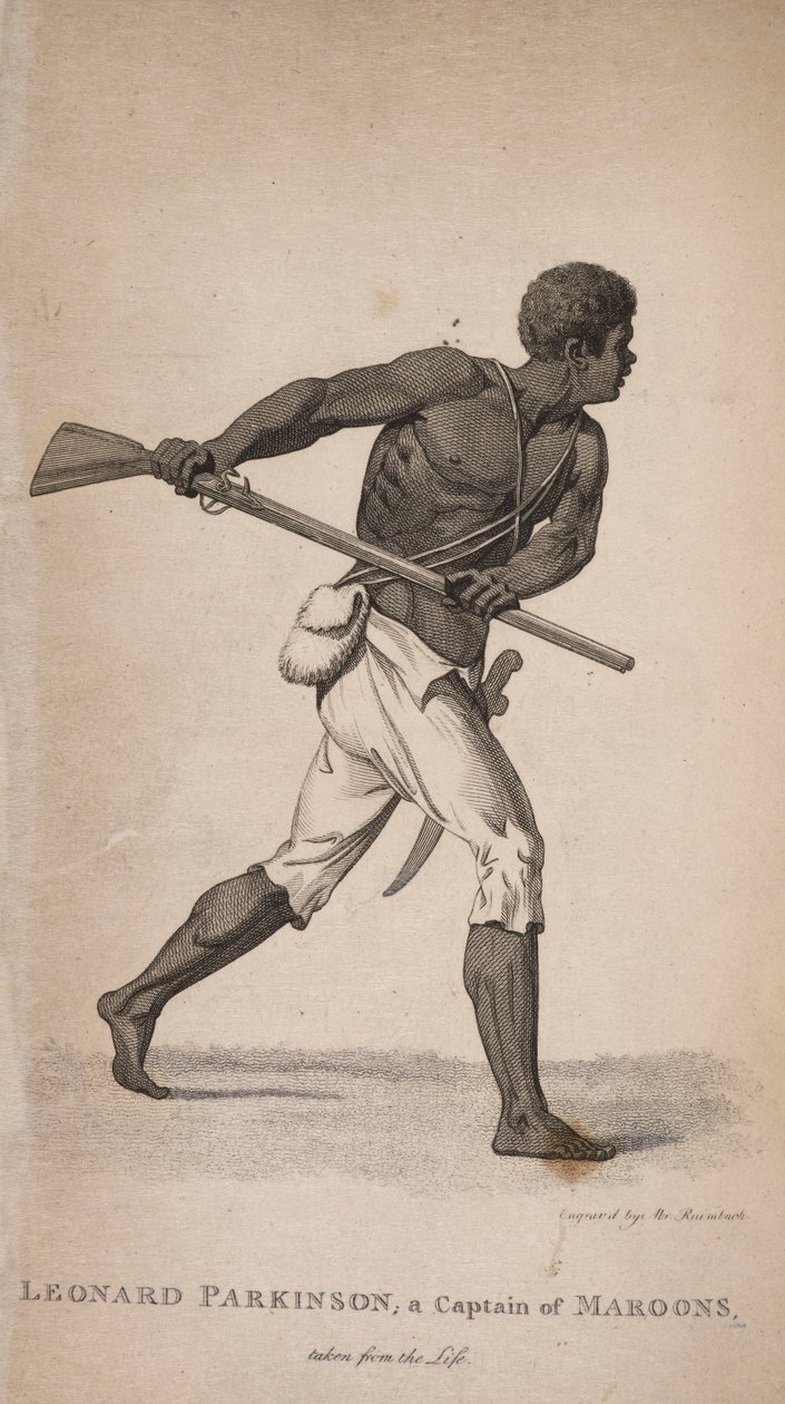 Leonard Parkinson, Maroonsin kapteeni. tekijältä Unknown artist