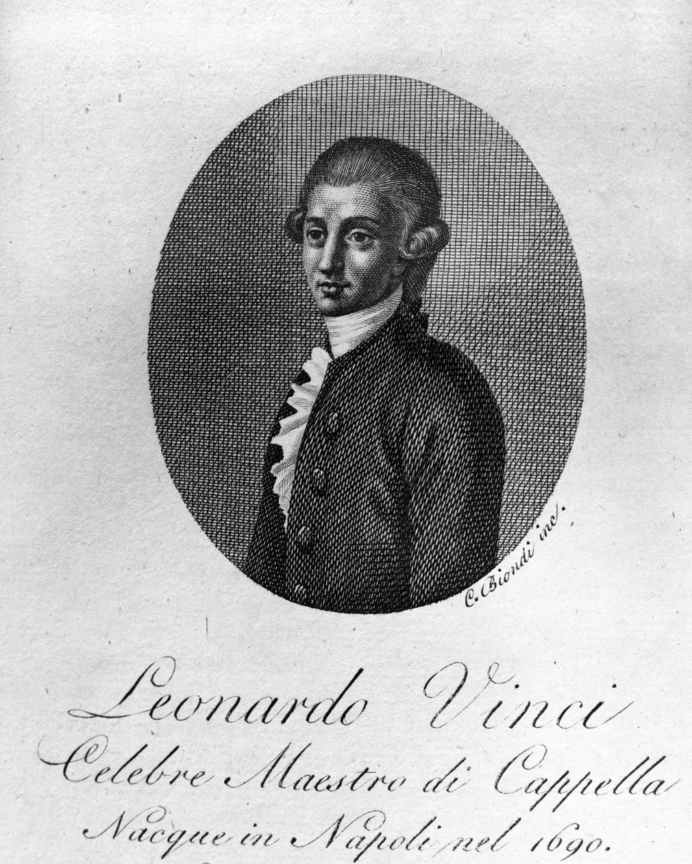Leonardo Vinci, italialainen säveltäjä tekijältä Unknown artist