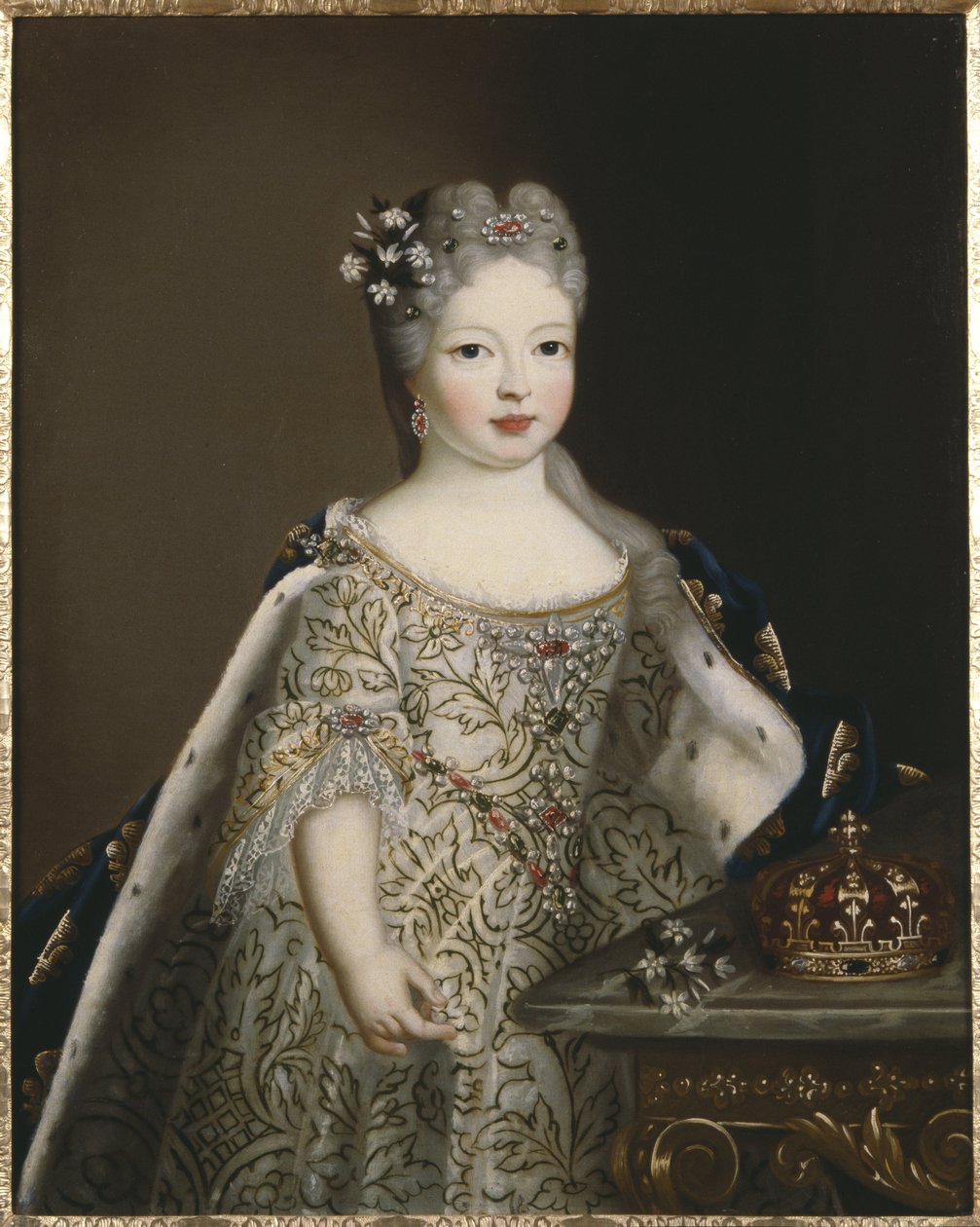 Espanjan Infanta Maria Anne Victoria, Portugalin kuningatar - Espanjalaisen Infanta Mariana Victorian (1718-1781), Portugalin kuningatar, Anonyymi muotokuva. Öljy kankaalle. Koko: 78 x 63 cm. Tukholman kansallismuseo tekijältä Unknown artist