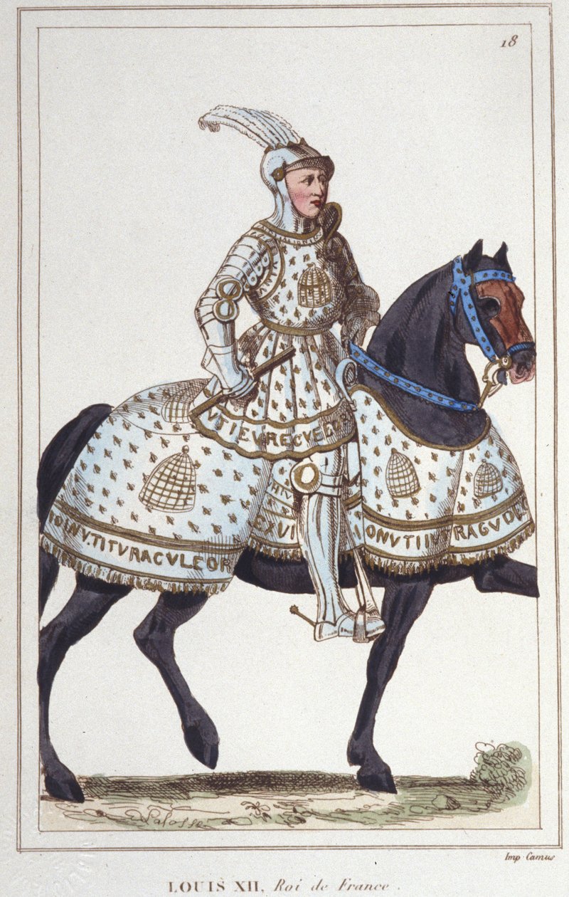 Ludvig XII (1462-1515), Ranskan kuninkaan kaiverrus vuodelta 1830 tekijältä Unknown artist